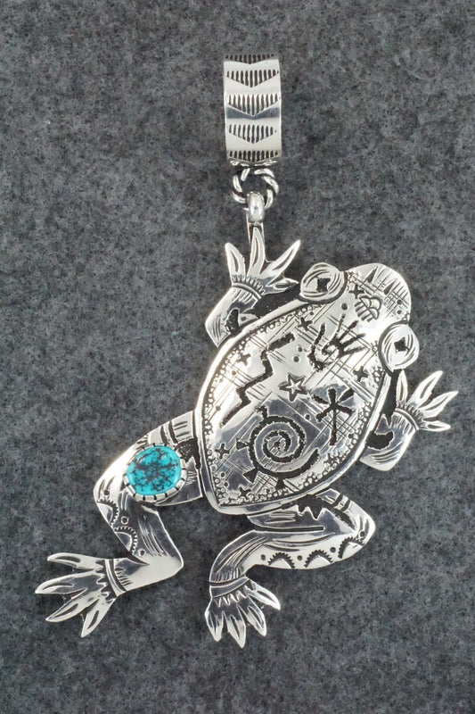 Turquoise & Sterling Silver Pendant - Richard Singer