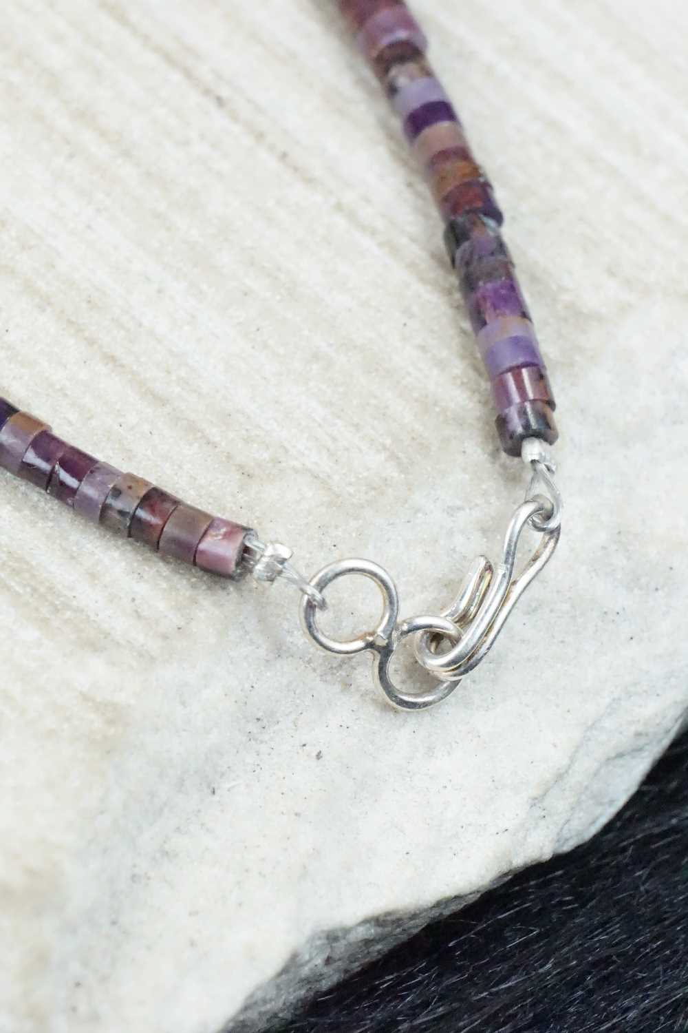 Spiny Oyster Necklace & Multi Stone Pendant - Torevia Crespin