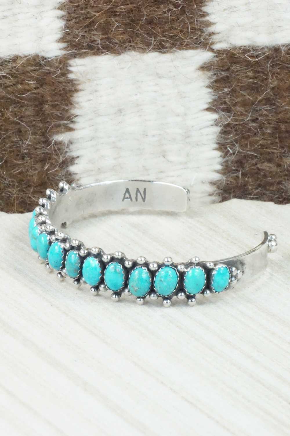 Turquoise & Sterling Silver Bracelet - Navajo