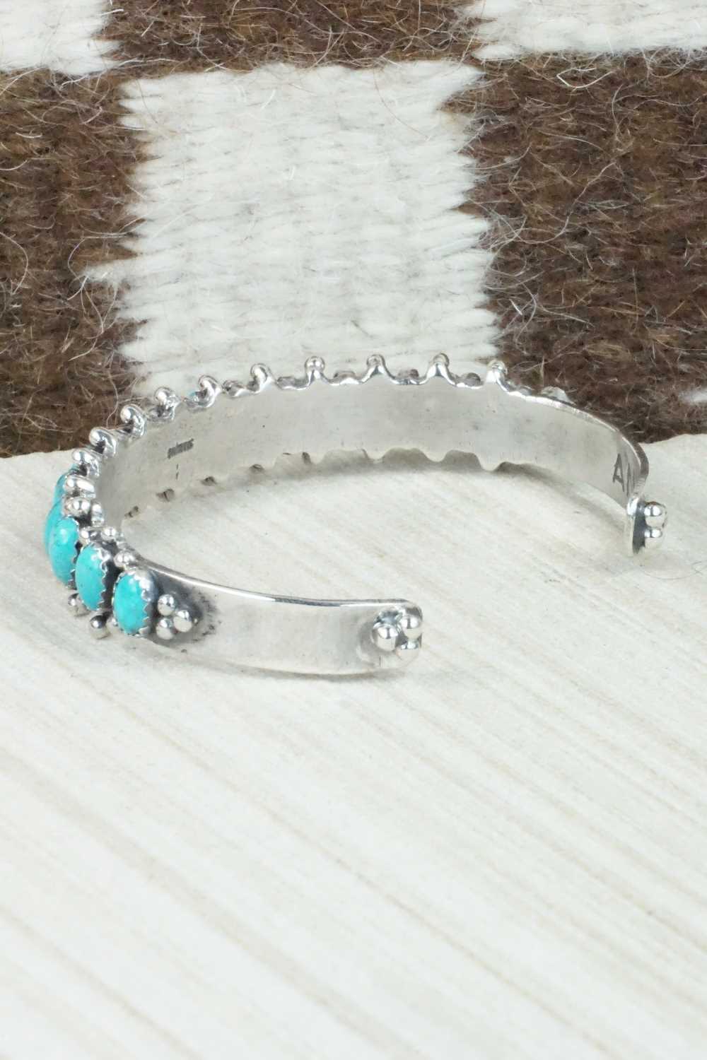 Turquoise & Sterling Silver Bracelet - Navajo