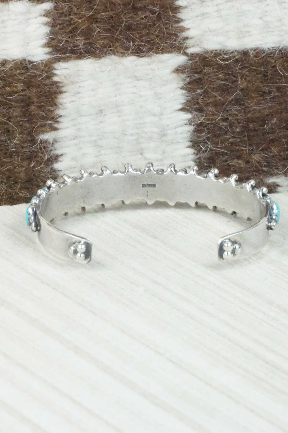 Turquoise & Sterling Silver Bracelet - Navajo