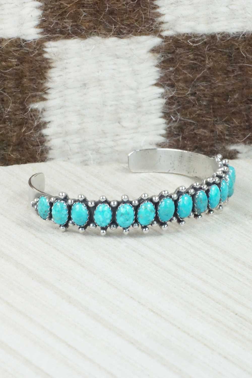 Turquoise & Sterling Silver Bracelet - Navajo