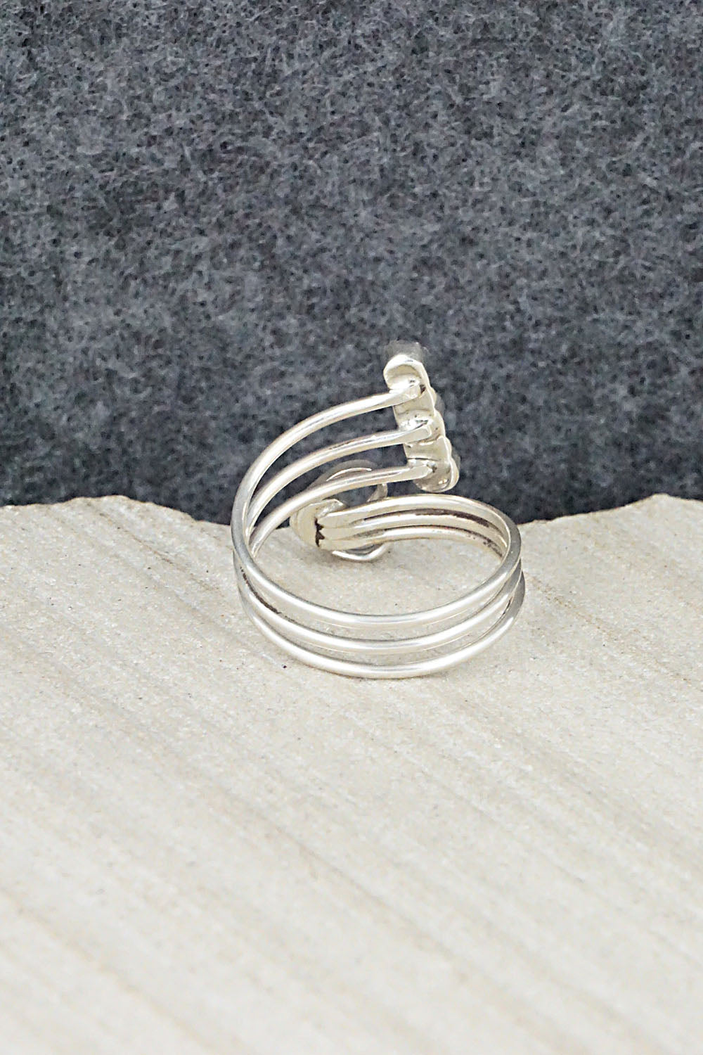 Turquoise & Sterling Silver Ring - Hazel Pablito - Size 7