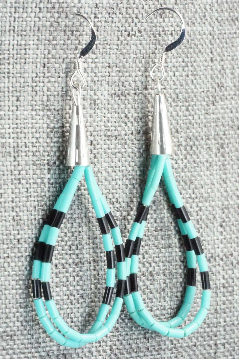 Turquoise & Sterling Silver Earrings - Ramona Bird