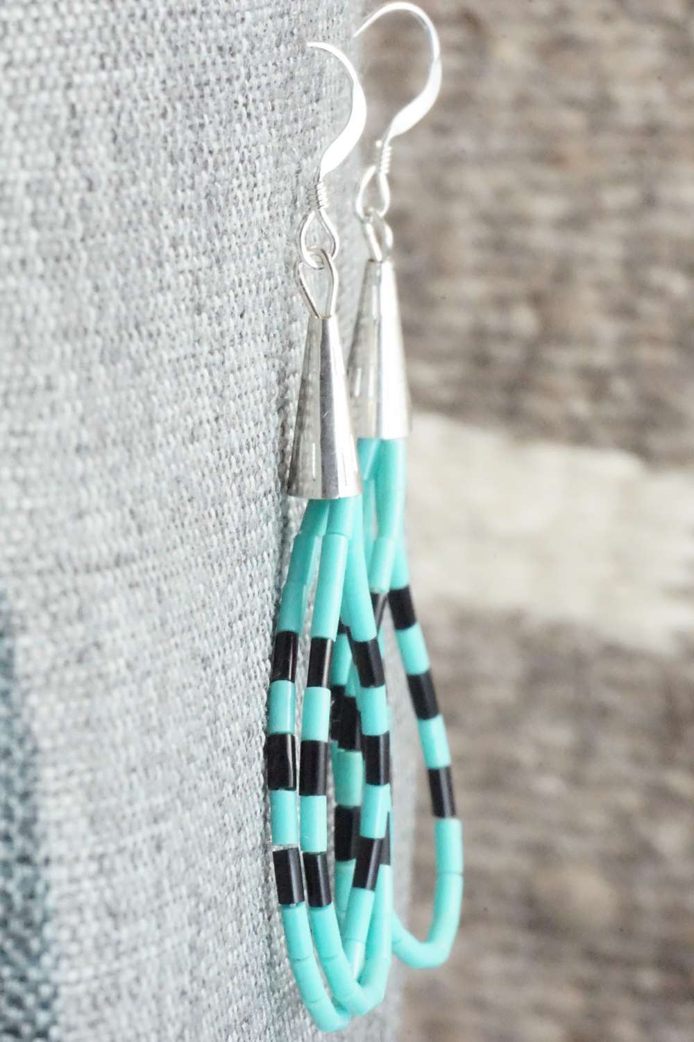 Turquoise & Sterling Silver Earrings - Ramona Bird