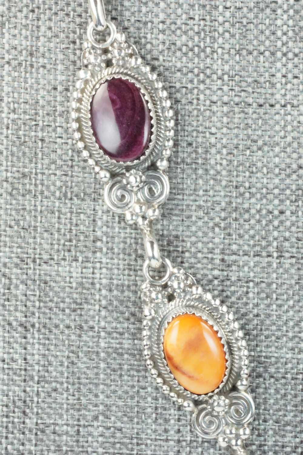 Multi Stone & Sterling Silver Necklace - Roie Jaque
