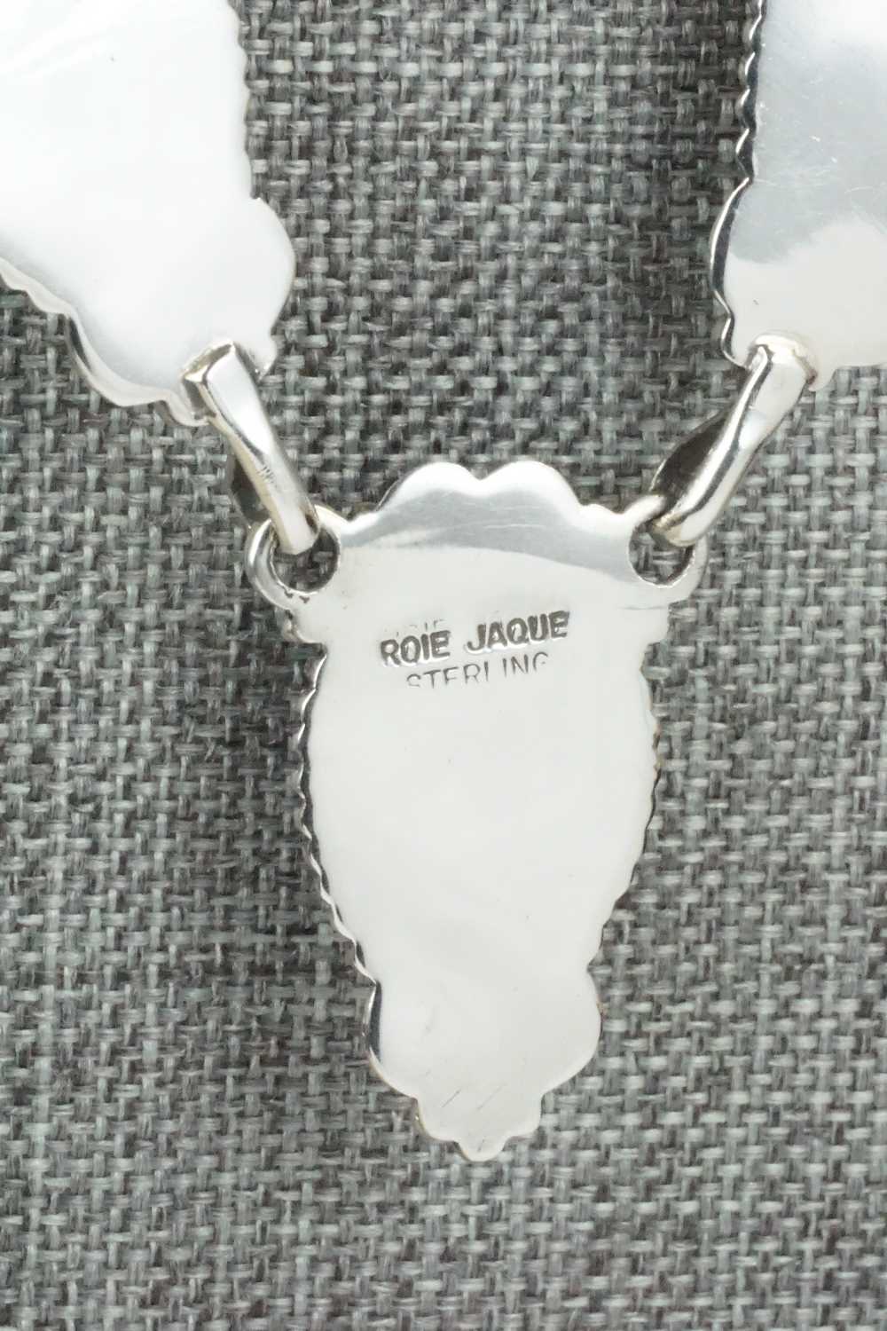 Multi Stone & Sterling Silver Necklace - Roie Jaque