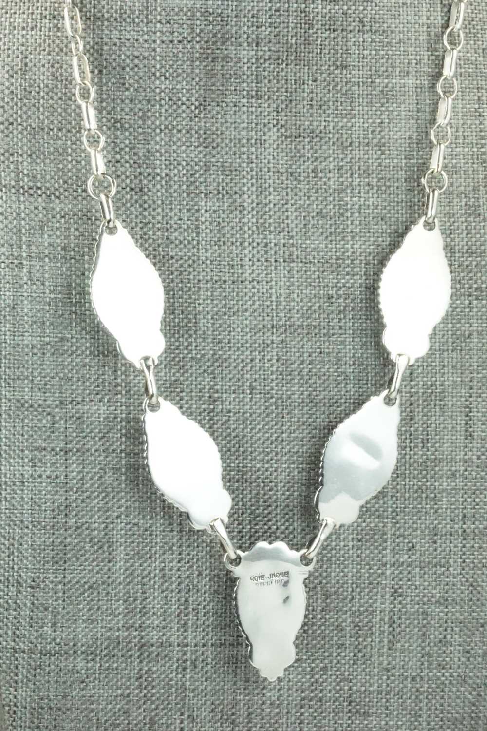 Multi Stone & Sterling Silver Necklace - Roie Jaque