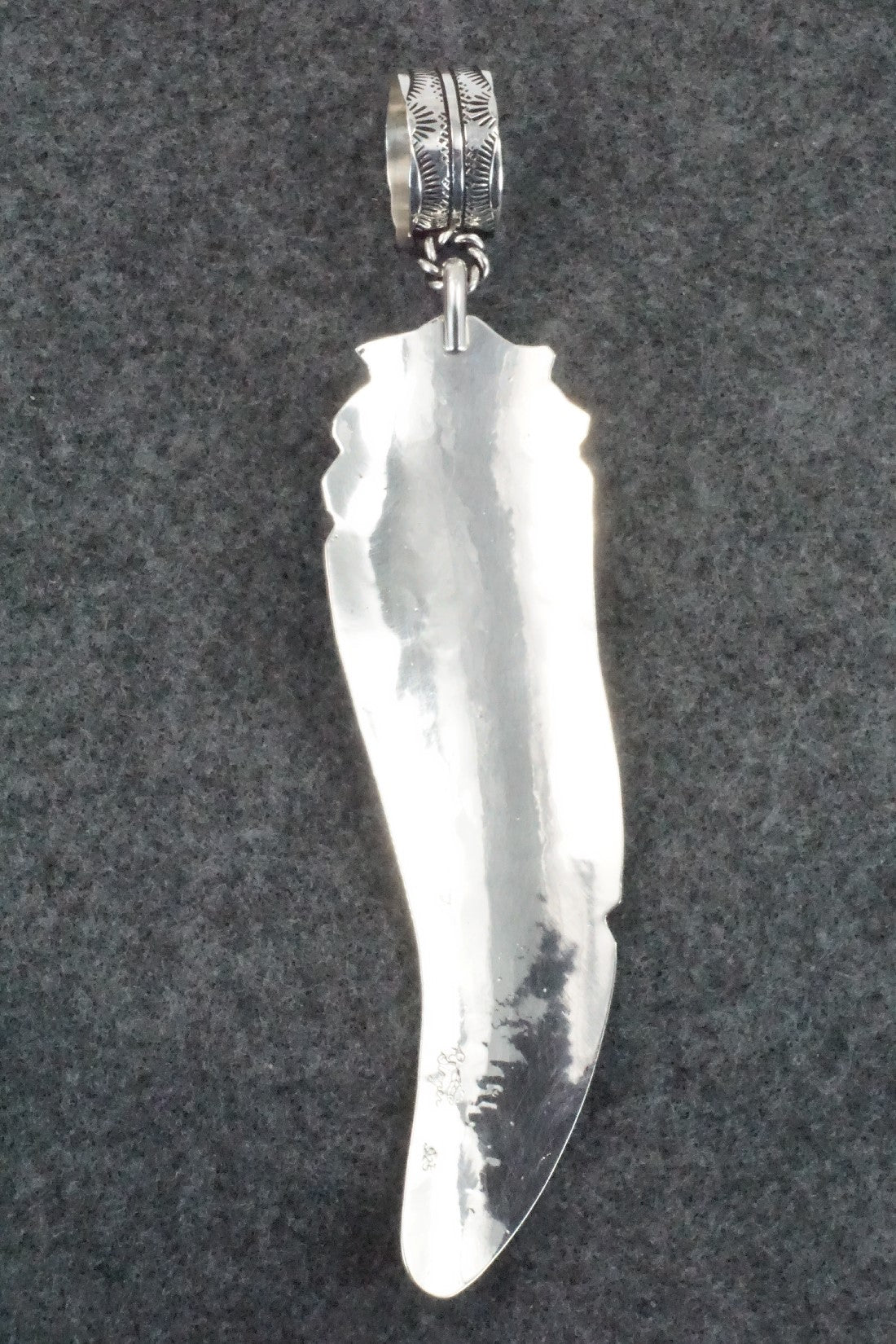 Turquoise & Sterling Silver Pendant - Richard Singer