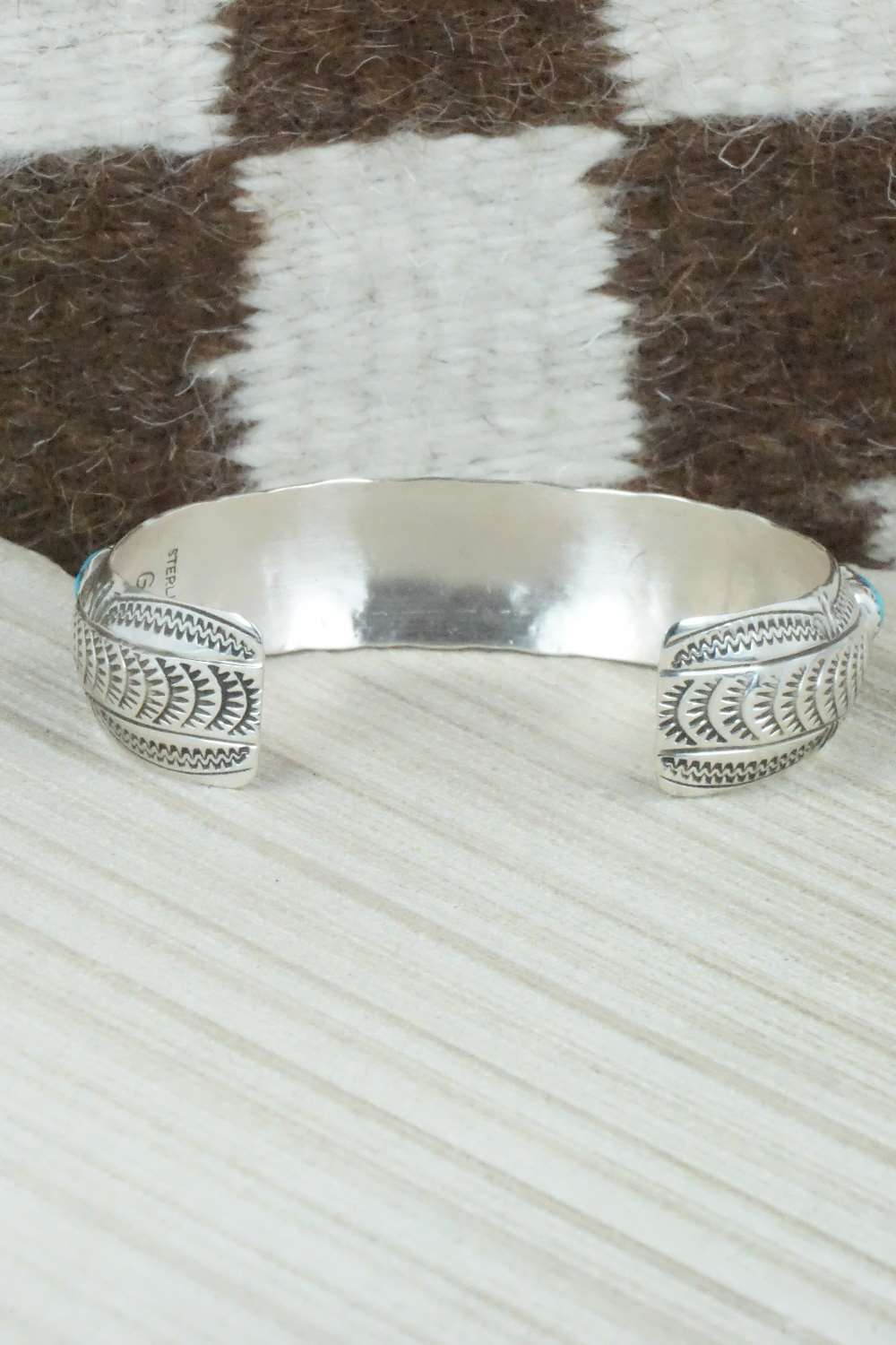 Turquoise, Coral & Sterling Silver Bracelet - Grace Silver