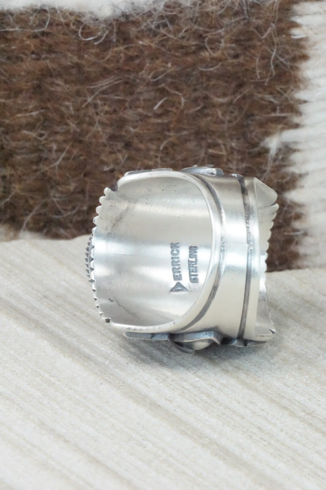Turquoise & Sterling Silver Ring - Derrick Gordon - 10