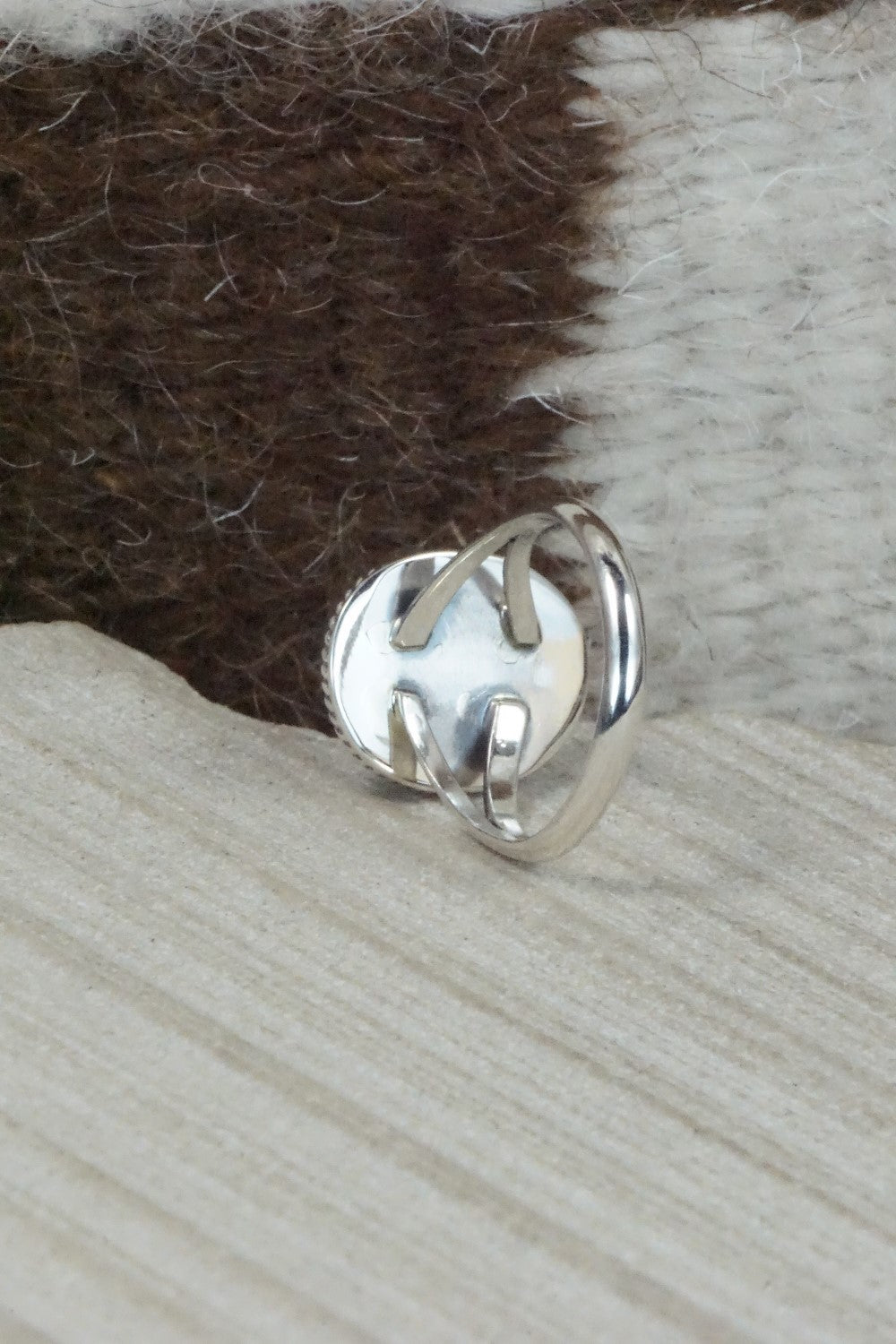Turquoise & Sterling Silver Ring - Jamie Saunders - Size 6.5