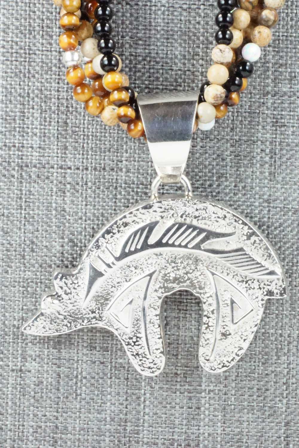 Multi Stone & Sterling Silver Necklace - Charlie Bowie