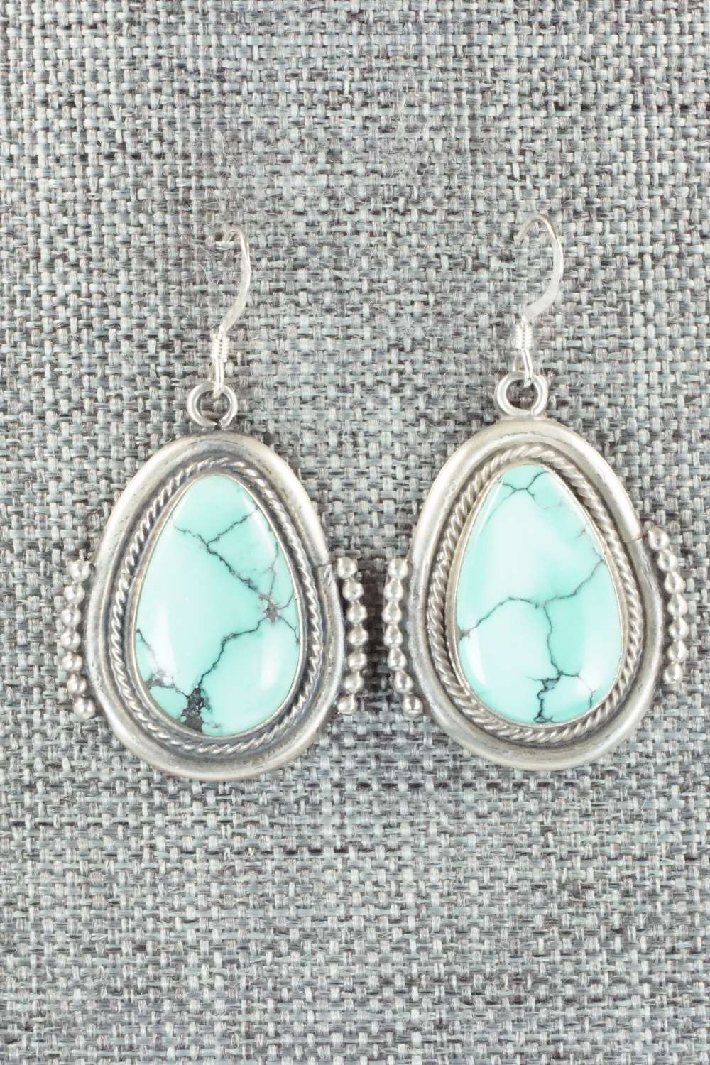 Variscite & Sterling Silver Earrings - Samuel Yellowhair