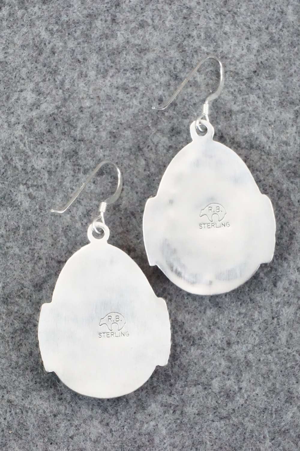 Variscite & Sterling Silver Earrings - Samuel Yellowhair