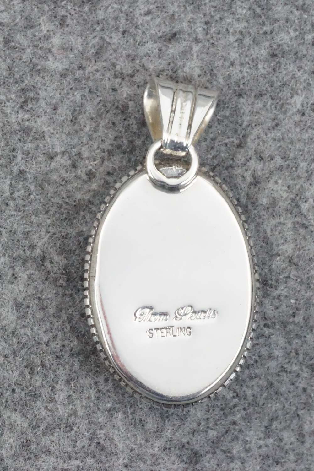 Turquoise & Sterling Silver Pendant - Tom Lewis