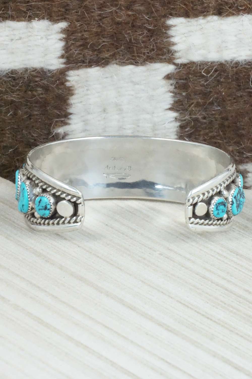 Turquoise & Sterling Silver Bracelet - Anthony Brown
