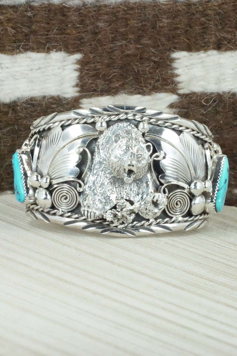 Turquoise and Sterling Silver Bracelet - Thomas Yazzie