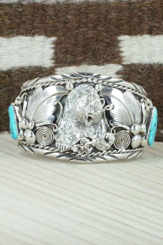 Turquoise and Sterling Silver Bracelet - Thomas Yazzie