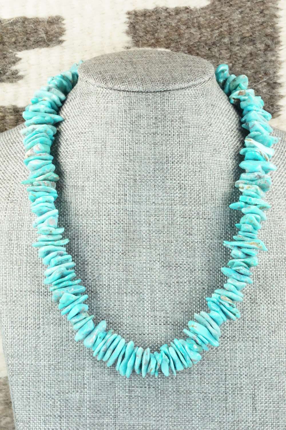 Turquoise & Sterling Silver Necklace - Louise Joe