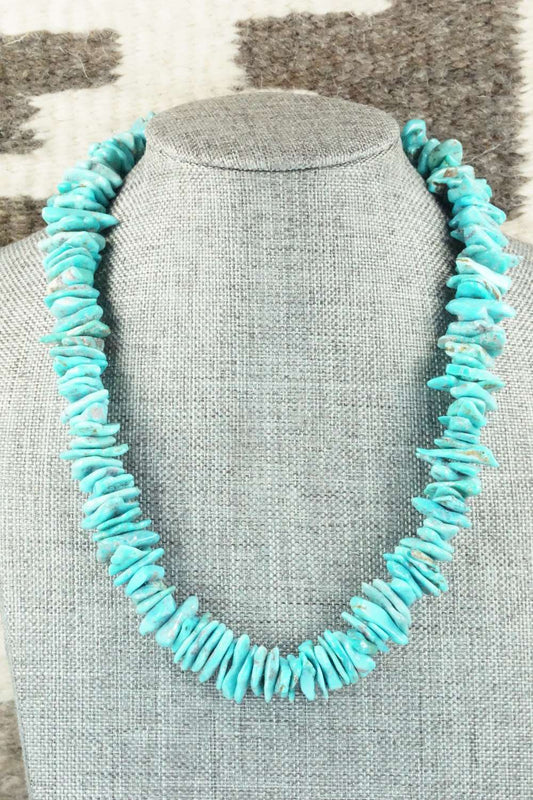 Turquoise & Sterling Silver Necklace - Louise Joe