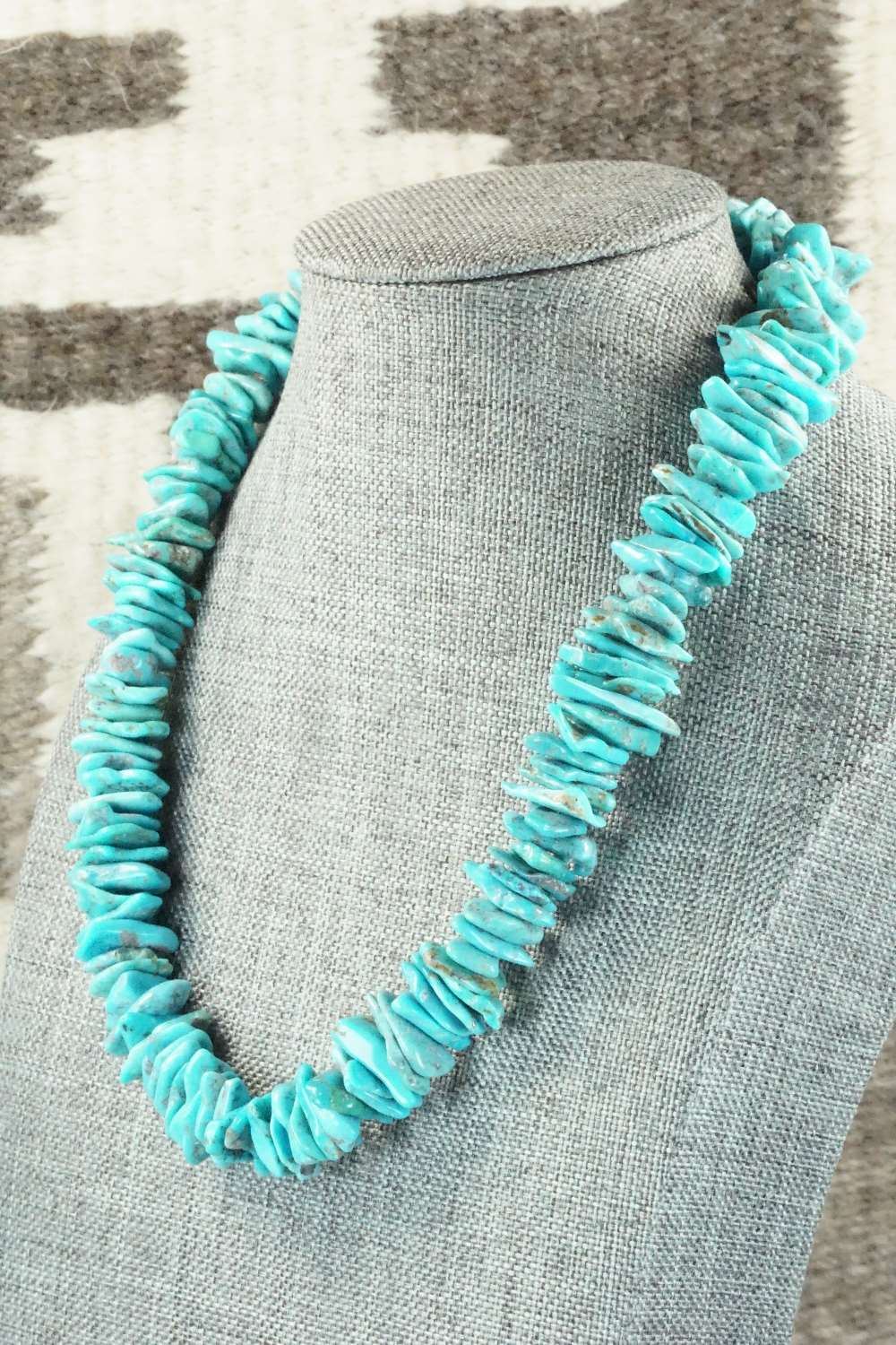 Turquoise & Sterling Silver Necklace - Louise Joe