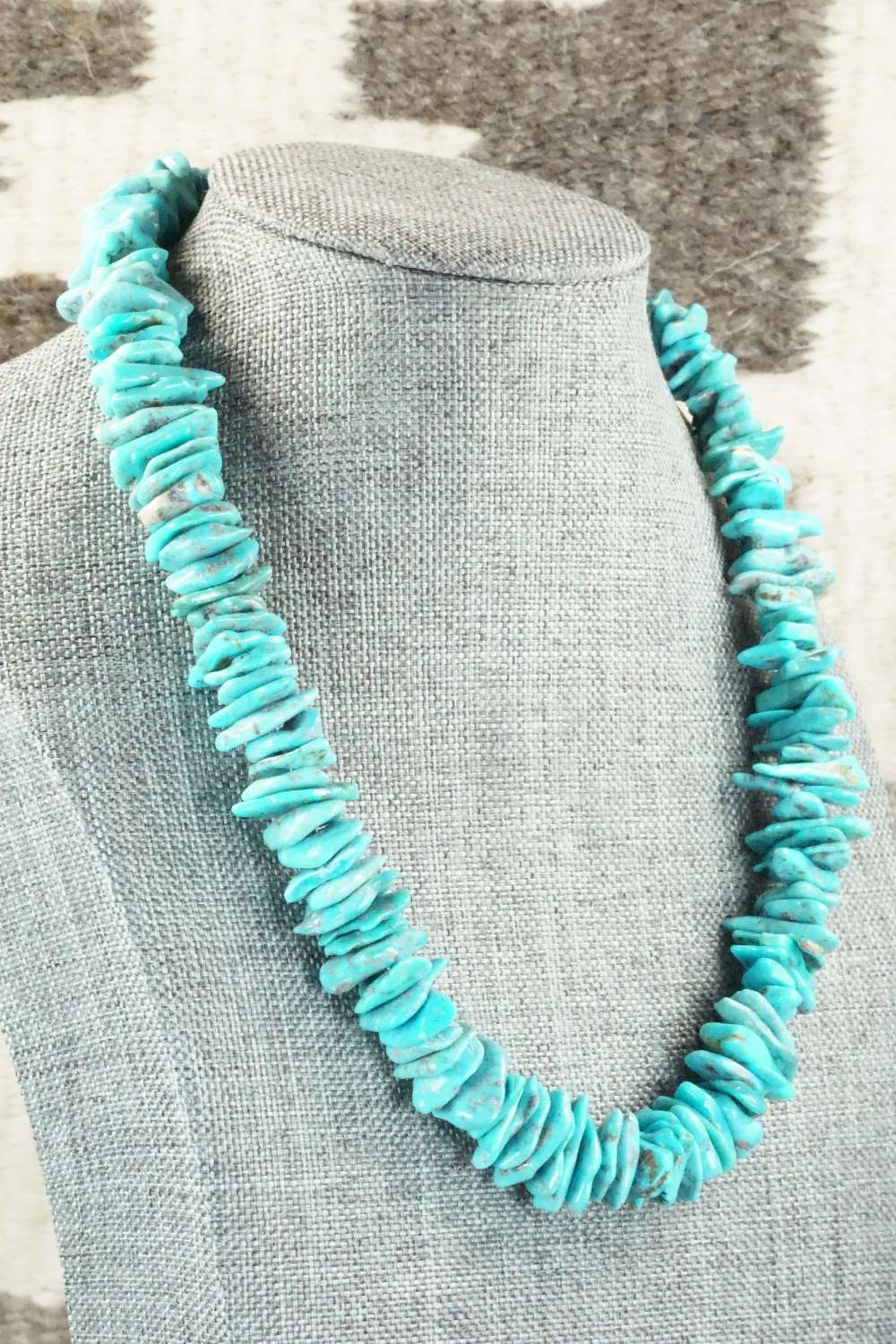 Turquoise & Sterling Silver Necklace - Louise Joe