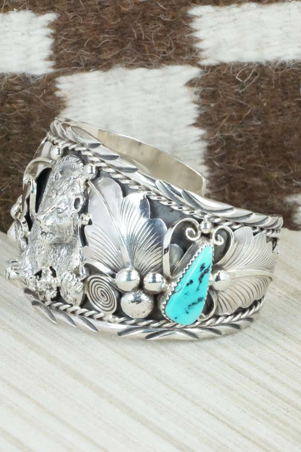 Turquoise and Sterling Silver Bracelet - Thomas Yazzie