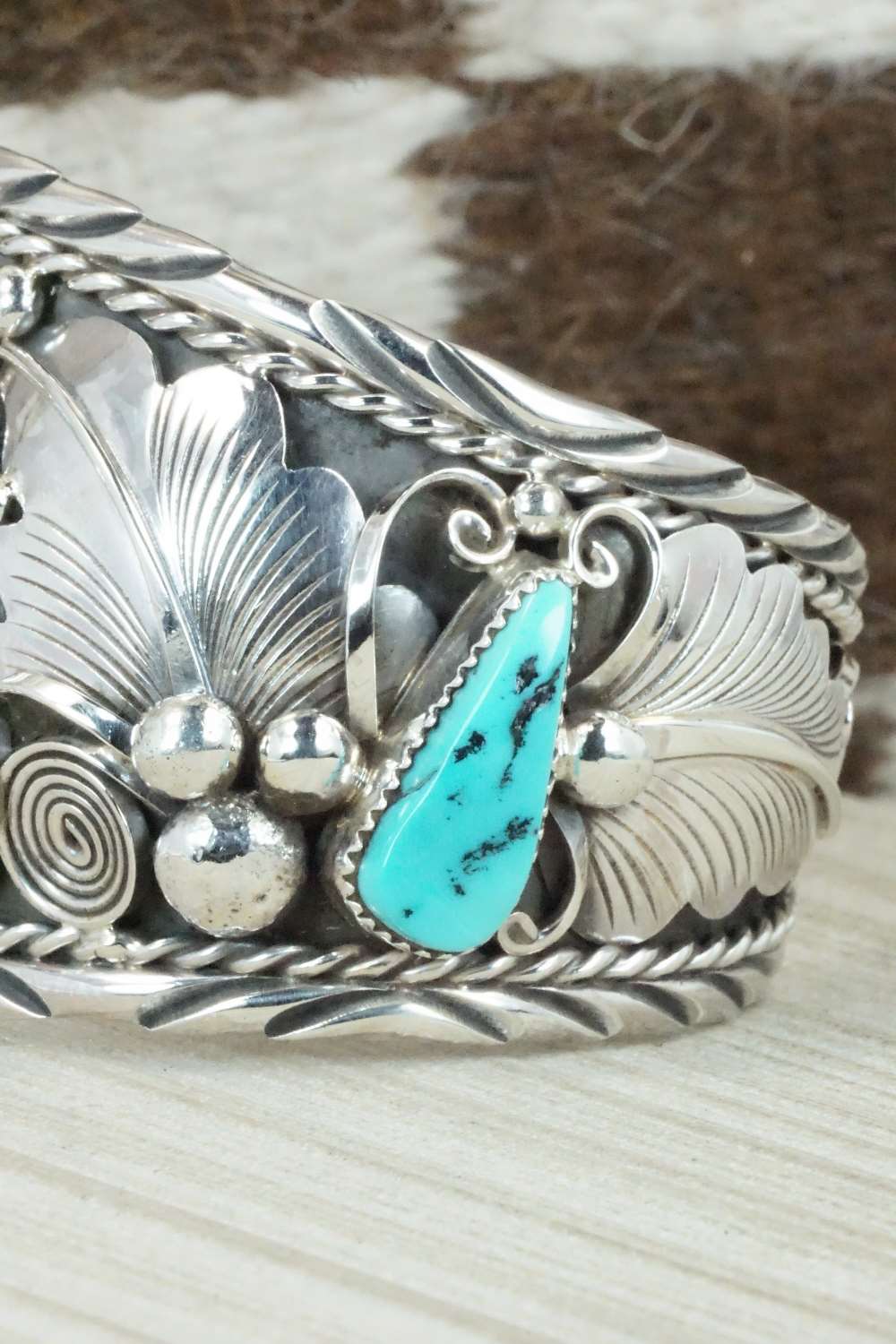 Turquoise and Sterling Silver Bracelet - Thomas Yazzie