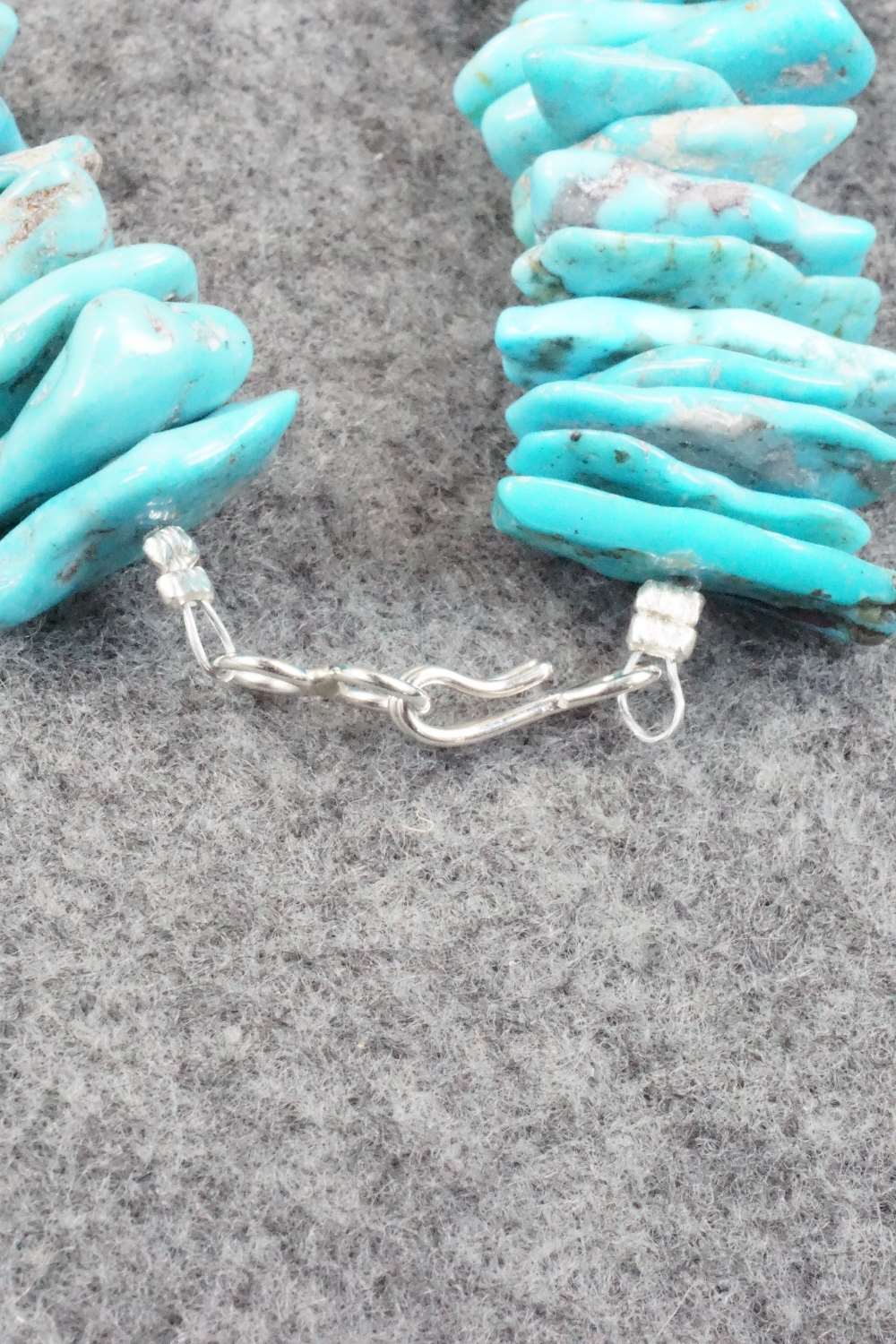 Turquoise & Sterling Silver Necklace - Louise Joe