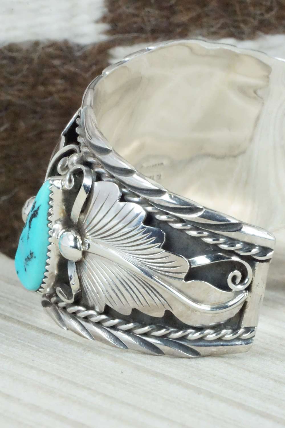 Turquoise and Sterling Silver Bracelet - Thomas Yazzie