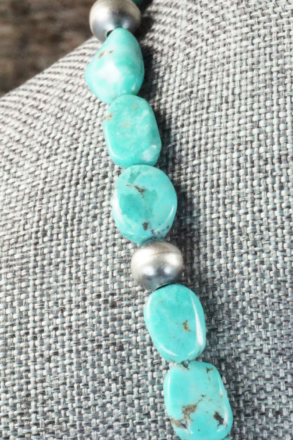 Turquoise & Sterling Silver Necklace - Doreen Jake