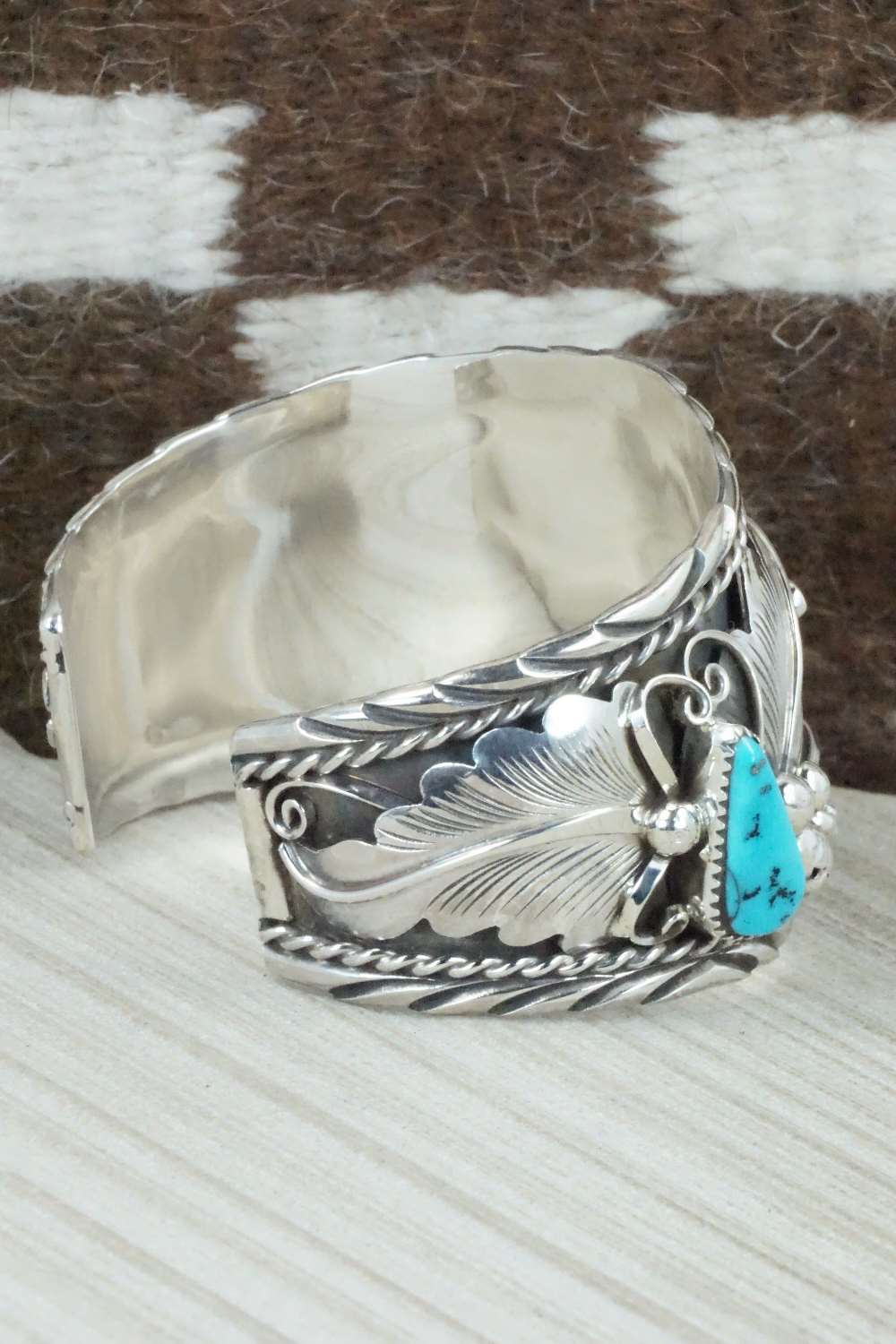 Turquoise and Sterling Silver Bracelet - Thomas Yazzie