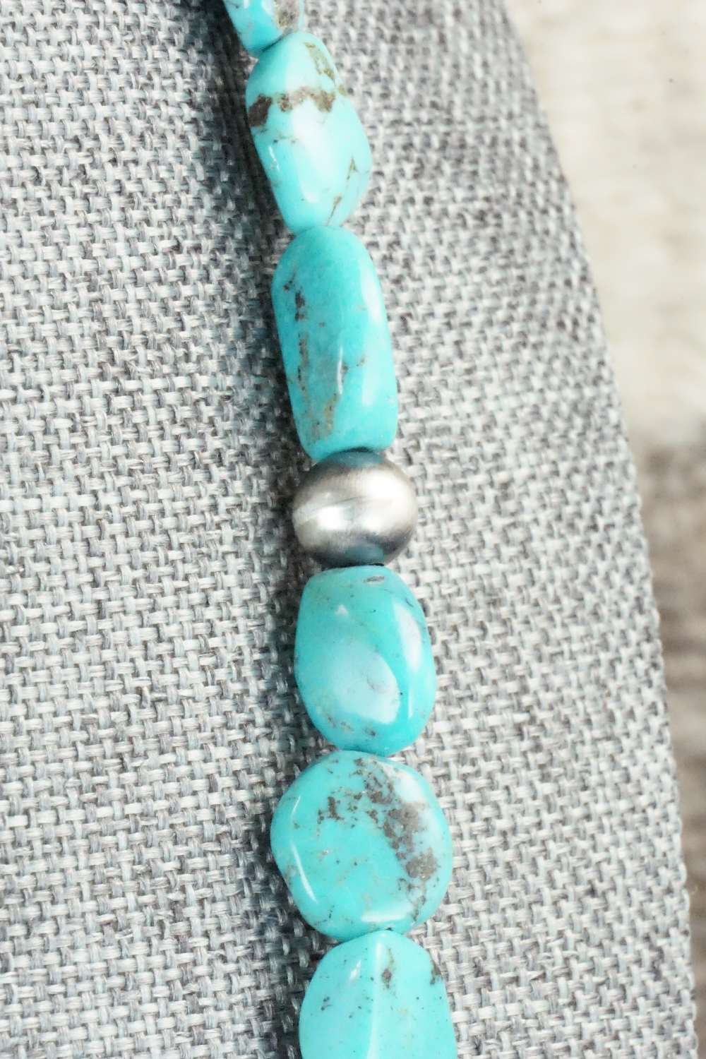 Turquoise & Sterling Silver Necklace - Doreen Jake