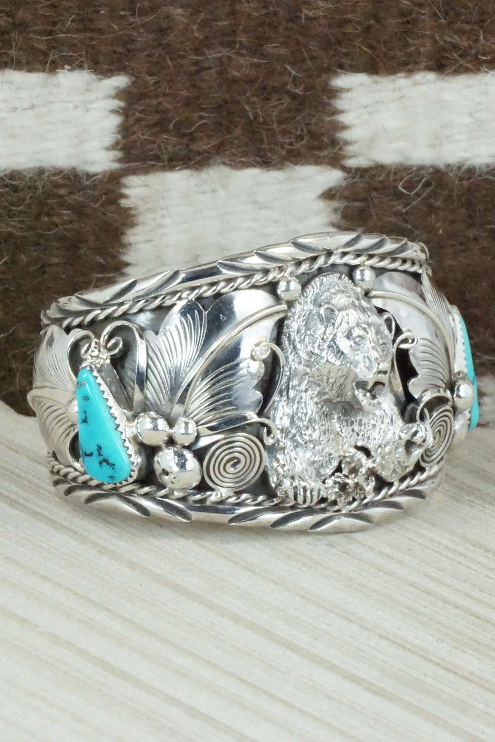 Turquoise and Sterling Silver Bracelet - Thomas Yazzie