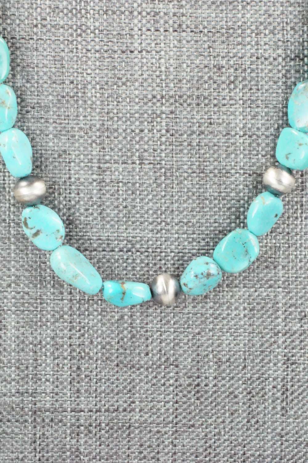 Turquoise & Sterling Silver Necklace - Doreen Jake