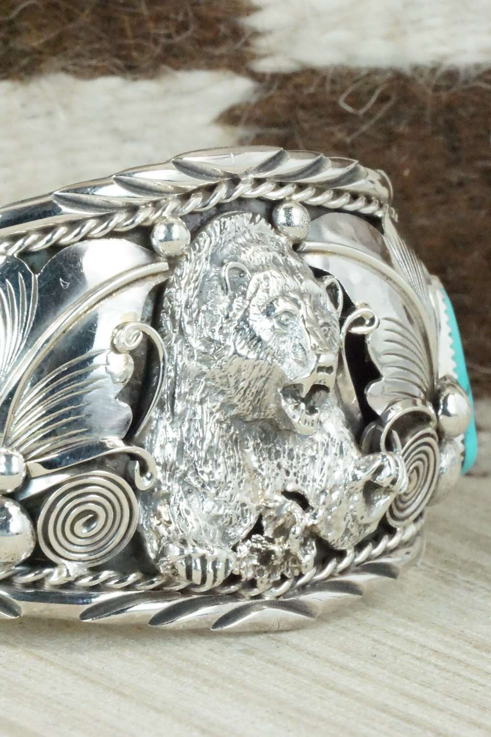 Turquoise and Sterling Silver Bracelet - Thomas Yazzie