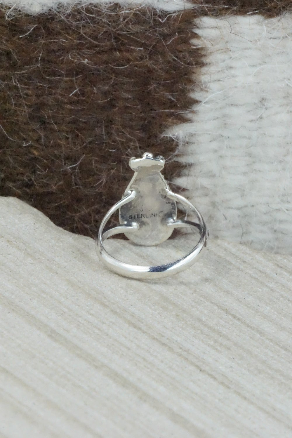 Turquoise & Sterling Silver Ring - Alice Rose Saunders - Size 6
