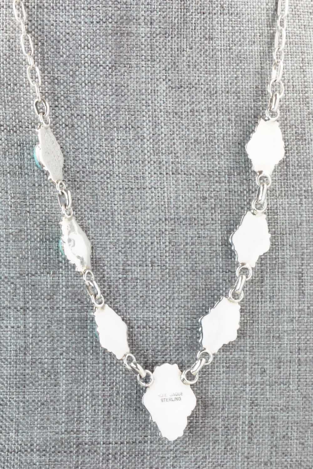 Turquoise & Sterling Silver Necklace and Earrings Set - Roie Jaque