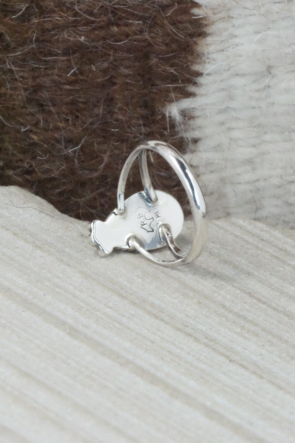 Turquoise & Sterling Silver Ring - Alice Rose Saunders - Size 7.75