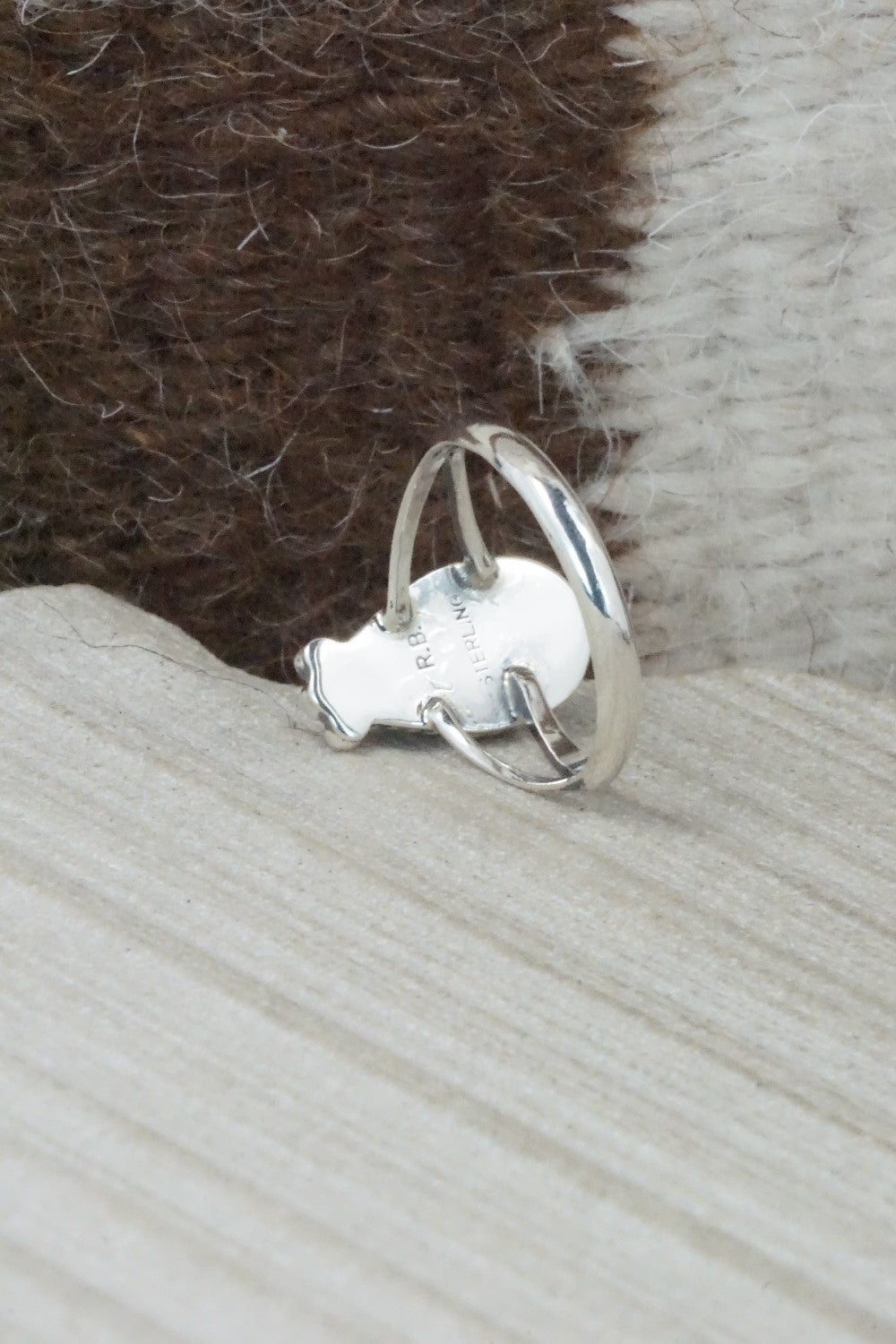 Turquoise & Sterling Silver Ring - Alice Rose Saunders - Size 7.75