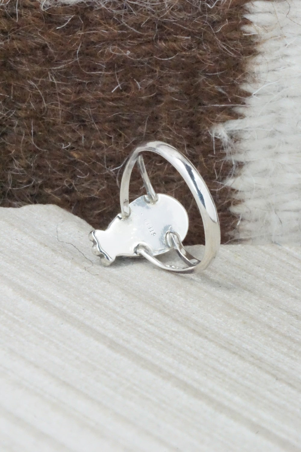 Turquoise & Sterling Silver Ring - Alice Rose Saunders - Size 8.75