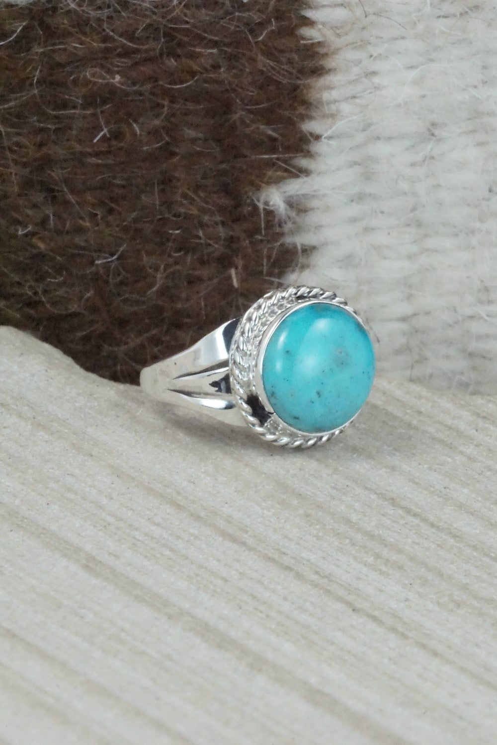 Turquoise & Sterling Silver Ring - Jamie Saunders - Size 6