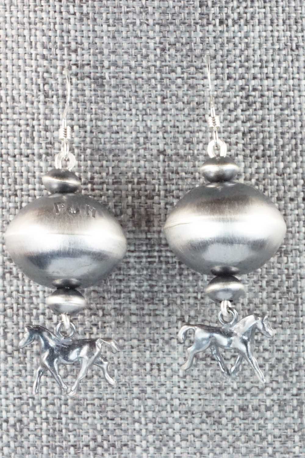 Sterling Silver Navajo Pearl Earrings - Preston Haley