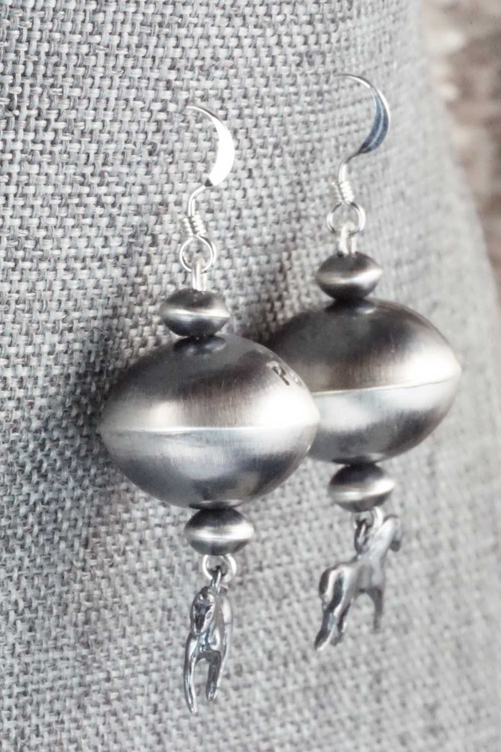 Sterling Silver Navajo Pearl Earrings - Preston Haley