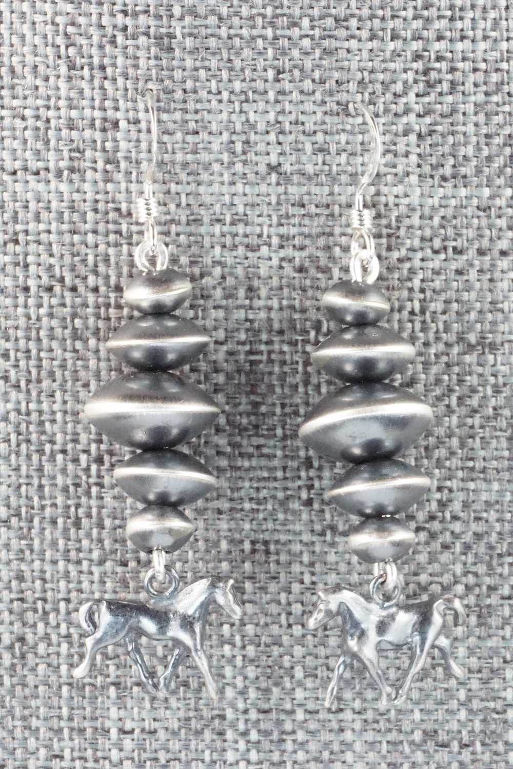Sterling Silver Navajo Pearl Earrings - Preston Haley