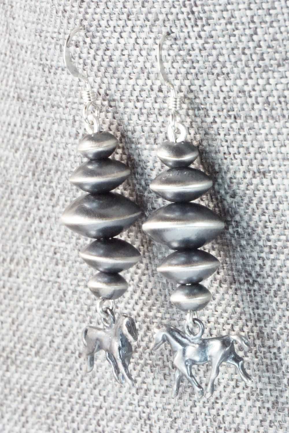 Sterling Silver Navajo Pearl Earrings - Preston Haley