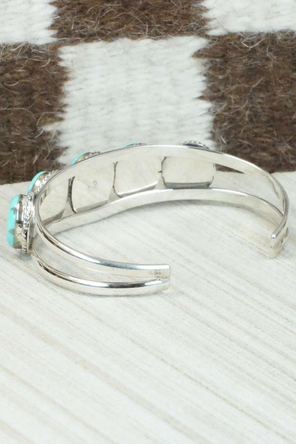 Turquoise & Sterling Silver Bracelet - Navajo