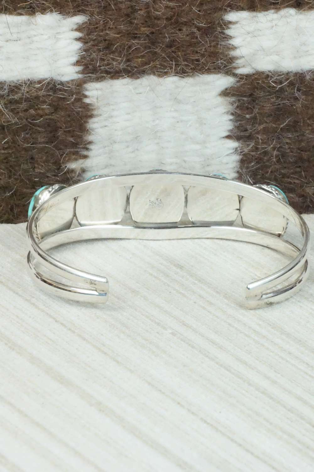 Turquoise & Sterling Silver Bracelet - Navajo