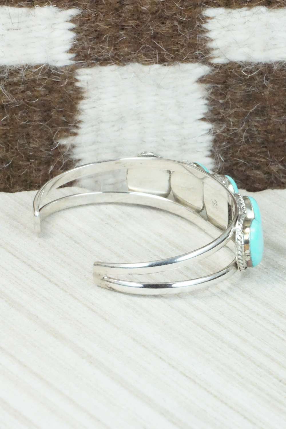 Turquoise & Sterling Silver Bracelet - Navajo